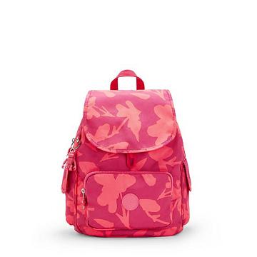 Kipling City Pack Small Printed Backpacks Coral Print | AU 1517GS